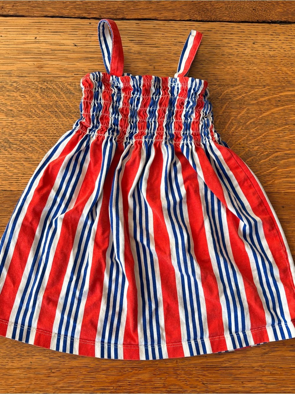 Hanna Andersson Red, Blue & White Striped Dress
